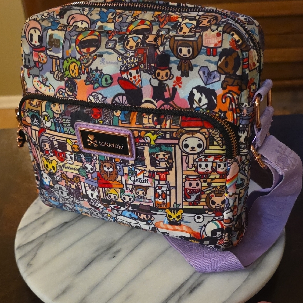 Tokidoki Crossbody Bag with Purple Strap 💜